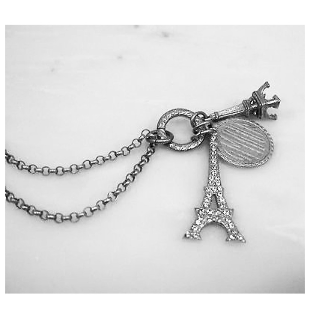 La Vie Parisienne Silver Charm Necklace